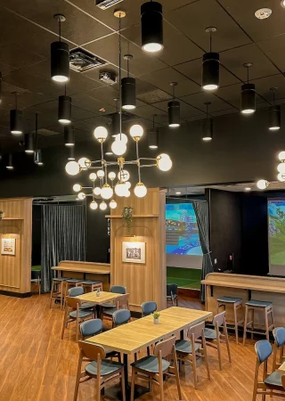Event center at GO GO GOLF Lounge in Calgary